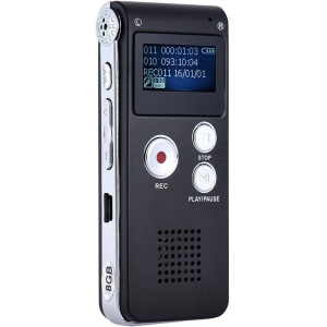 Mini Reportofon Digital Andowl Q LY77 16G MP3/WAV Negru - Inregistreaza si Reda cu Calitate Exceptionala - Img 1