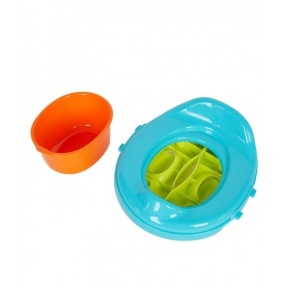 Olita pliabila si portabila cu reductor WC, 2 in 1, plastic, 25x27.5x17 cm, multicolor - Img 4