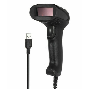 Scanner A202 coduri de bare 1D Linear, laser, cu cablu USB, negru - Img 4