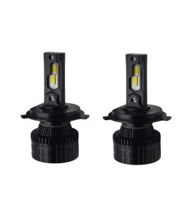 Set 2 becuri LED H4 V80, Canbus, putere 220W, 12000Lm, lumina alba-rece - Img 1