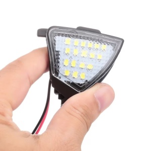 Set 2 lampi LED sub oglinda - puddle lights, 6500k alb-rece, lumini oglinzi - Img 3