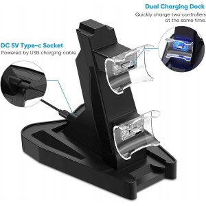 Statie de Incarcare dubla pentru controller PlayStation 5, Stand/Dock PS5 - Img 6