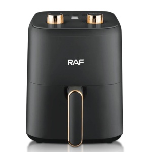 Friteuza cu aer cald Air Fryer, RAF R5237, 1300 W, 3 L, 12 programe, 25x20x28 cm, negru/alb - Img 7