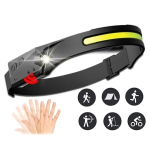 Lanterna de cap LED, frontala LED cu senzor de miscare, 5 moduri de iluminare - Img 6