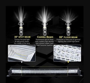 Proiector Auto LED Bar 80cm lungime, 135 LED-uri, 405W, pentru masini offroad, utilaje, atv, camion - Img 4