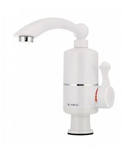 Robinet electric pentru incalzit apa, 3000W, pentru chiuveta, maxim 60° C, alb - Img 1