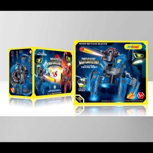 Robot Space Warrior de jucarie, Q9006 cu telecomanda, pentru copii de peste 3 ani, albastru - Img 5