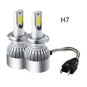 Set 2 Becuri Auto LED C6 H7, Iluminare Puternică 7600 Lumeni, Consum Redus 36W - Img 3