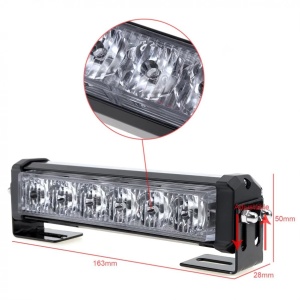Set 2 lampi LED de avertizare galbene, stroboscoape 9 functii, 36W, pentru grila sau plafon - Img 7