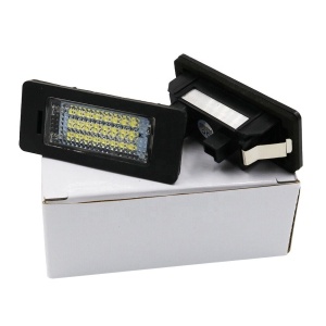 Set 2 lampi LED pentru numar auto, fara eroare de bec ars, compatibil BMW, lumina alb-rece - Img 5