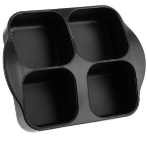 Set recipiente pentru condimente si oliviera, 5 piese, cu suport, sticla, plastic si inox, 2x90ml, 2x175ml, 14.5x11.5x21.5cm, negru-argintiu-transparent - Img 6