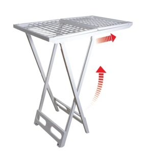 Uscator pentru rufe, din plastic, dimensiuni 181x55x88cm, alb - Img 3