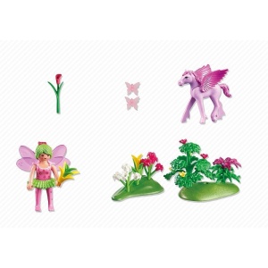 Jucarie Zana primaverii si calul inaripat cu accesorii Playmobil - Img 5