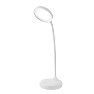 Lampa 20 LED pentru birou, 7W, portabila, 3 moduri de iluminare, dimabila, alb - Img 1