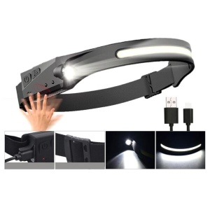 Lanterna de cap LED, frontala LED cu senzor de miscare, 5 moduri de iluminare - Img 4