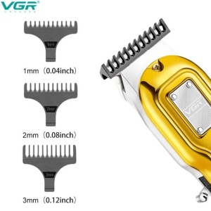 Masina de tuns si trimmer profesional VGR V-919, fara fir, timp de folosire 120min, incarcare USB, auriu - Img 6