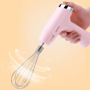 Mini blender electric, portabil, reincarcabil 3 in 1, cu 4 accesorii, roz - Img 2