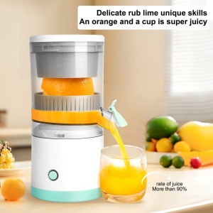Mini storcator electric de fructe, putere 45W, portabil, reincarcabil USB - Img 3