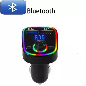 Modulator FM cu Bluetooth 5.0, MP3 Player, Handsfree, slot microSD, USB 3.1A, negru - Img 2