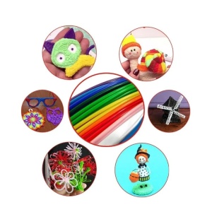 Set 10 filamente - rezerve pentru creion 3D, PLA 1.75mm, 50 metri, multicolore, universale - Img 4
