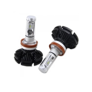 Set 2 becuri LED auto X3 H4/H7/H11 cu doua faze putere, 50W, 6000K, 6000Lm, IP67 - Img 1