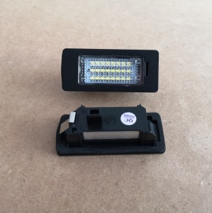 Set 2 lampi LED pentru numar auto, compatibil Audi, fara eroare de bec ars, lumina alb-rece - Img 5
