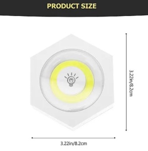 Set 3 Lampi Hexagonale LED Cob cu telecomanda si Butoane individuale - Img 7