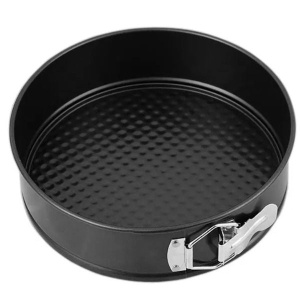 Set 3 tavi rotunde cu fund detasabil pentru copt prajituri sau blat pentru tort, din otel carbon - Img 2