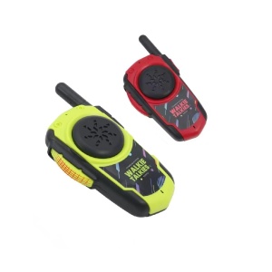 Set cu 2 Walkie Talkie pentru copii 5 ani+, ZR325, distanta maxima 500 m, 14x7x3.7cm, Negru Rosu/Negru Verde - Img 4