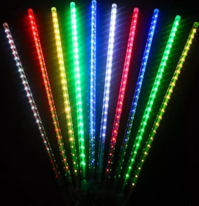 Set Instalatie Luminoasa pentru Craciun cu 8 Meteori, 4m Lungime Instalatie, 50 cm Lungime Meteor, Lumina Alba Calda/Rece, Albastra sau Multicolora - Img 6