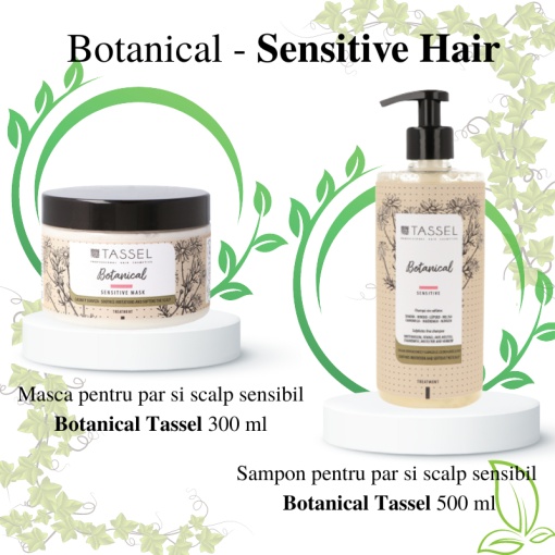 Pachet pentru par si scalp sensibil iritat Botanical Sensitive Tassel 1 buc