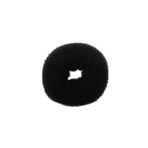 Burete adaos de coc negru, rotund 2.5 cm - 1 buc