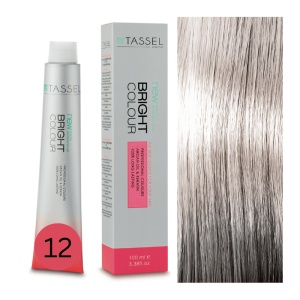 Vopsea de par cu keratina, ulei de argan si amoniac Bright Color nr 12, Blond Natural Super Luminos - 100 ml