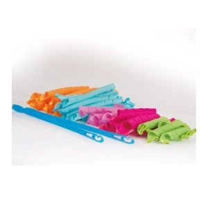 Bigudiuri spirala pentru bucle naturale, confectionate din plastic - 1 set