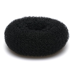 Burete adaos de coc negru, rotund 4 cm - 1 buc