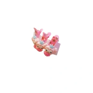 Clama pentru par, cu printesa roz deschis, tip clips - set de 3 buc - Img 2