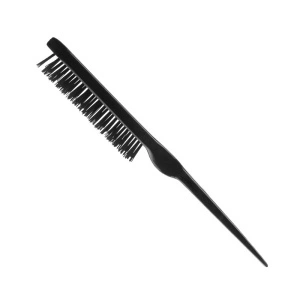 Perie de par plata, pentru finisarea parului, nailon + natural - 1 buc