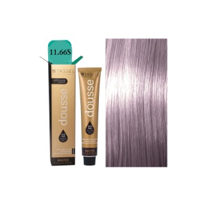 Vopsea de par cu 12 uleiuri hranitoare si putin amoniac Dousse Tassel nr 11.66S, Blond Super Deschis Violet Intens 100 ml