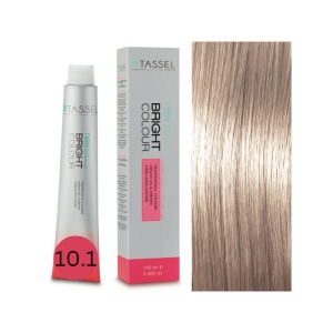 Vopsea de par cu keratina, ulei de argan si amoniac Bright Color nr 10.1, Blond Cenusiu Platina - 100 ml