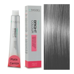 Vopsea de par cu keratina, ulei de argan si amoniac Bright Color Plata Ceniza, Argintiu Intens - 100 ml