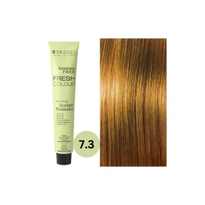 Vopsea de par fara amoniac Fresh Color Tassel nr 7.3, Blond Mediu Auriu - 100ml