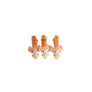Clama pentru par cu printesa crem deschis, tip clips - set de 3 buc