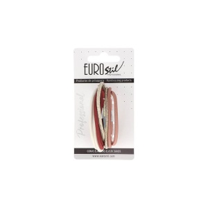 Elastice pentru par Eurostil, groase, diverse culori - set 8 buc