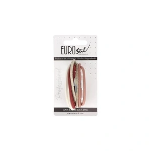 Elastice pentru par Eurostil, groase, diverse culori - set 8 buc