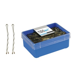Set Agrafe Profesionale Ondulate pentru Coafură 6,5 cm - Bronz, 150 buc.