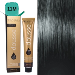 Vopsea de par cu 12 uleiuri hranitoare si putin amoniac Dousse Tassel nr 11M, Gri Metalic 100 ml