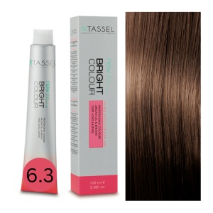 Vopsea de par cu keratina, ulei de argan si amoniac Bright Color nr 6.3, Blond Auriu Inchis- 100 ml