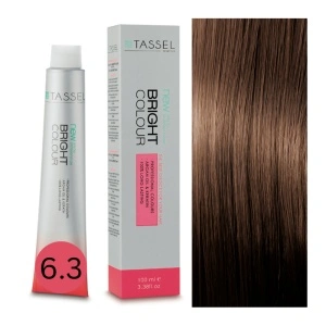 Vopsea de par cu keratina, ulei de argan si amoniac Bright Color nr 6.3, Blond Auriu Inchis- 100 ml