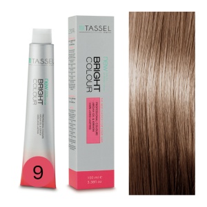 Vopsea de par cu keratina, ulei de argan si amoniac Bright Color, nr 9 Blond Foarte Deschis Natural -100ml