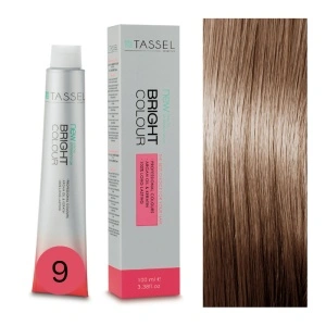 Vopsea de par cu keratina, ulei de argan si amoniac Bright Color, nr 9 Blond Foarte Deschis Natural -100ml